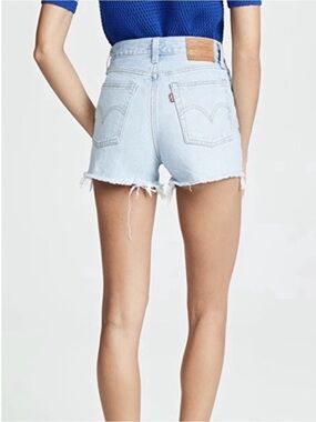 Levi's Light Wash High-Rise Denim Shorts